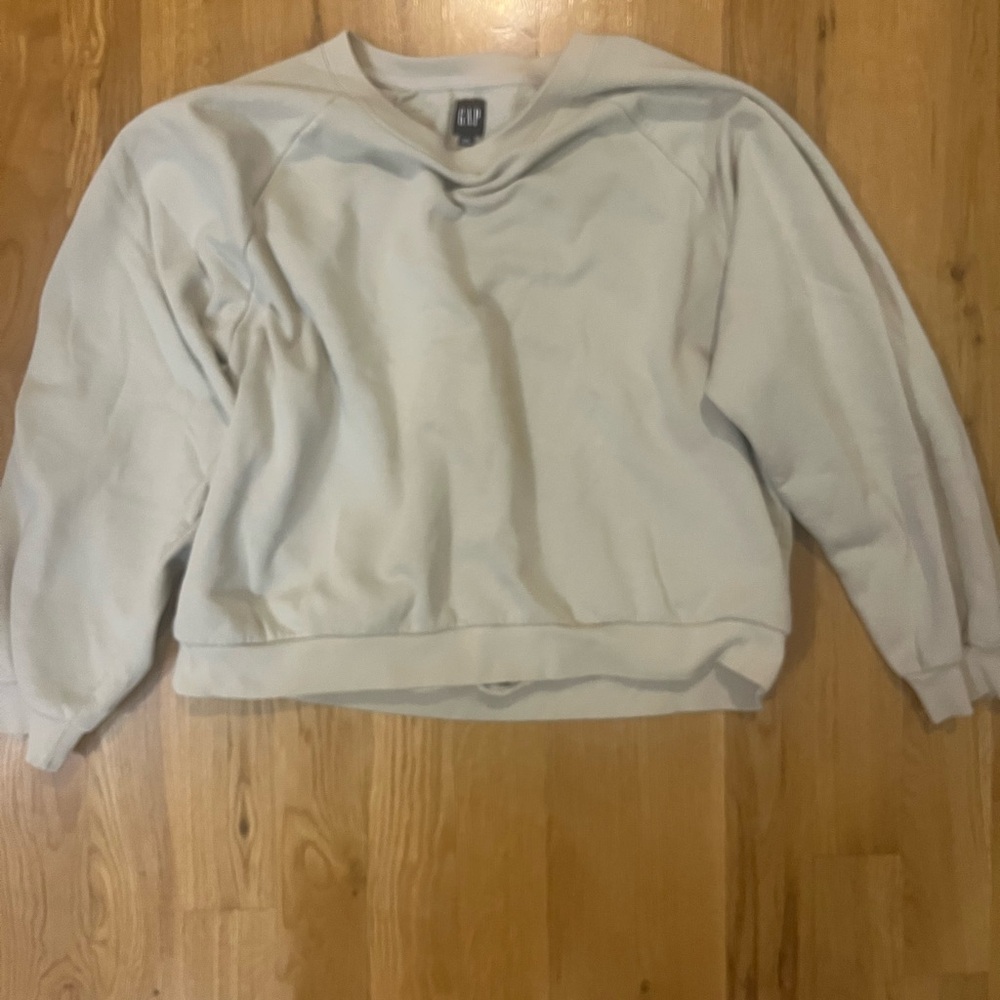 Women’s Gap moonstone biege “vintage” soft raglan sweatshirt size xxl